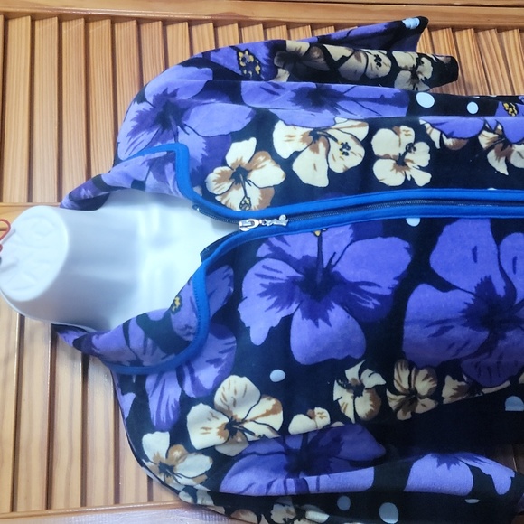 Vesselam Home Robe Coverup Zipper Dress Petite Small Xsmall - Picture 3 of 8